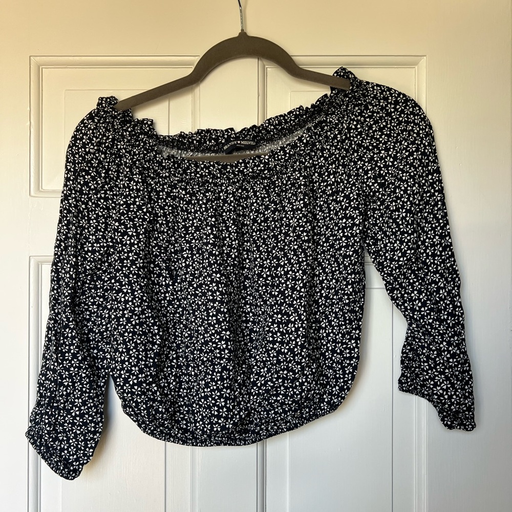 Brandy Melville floral off the shoulder